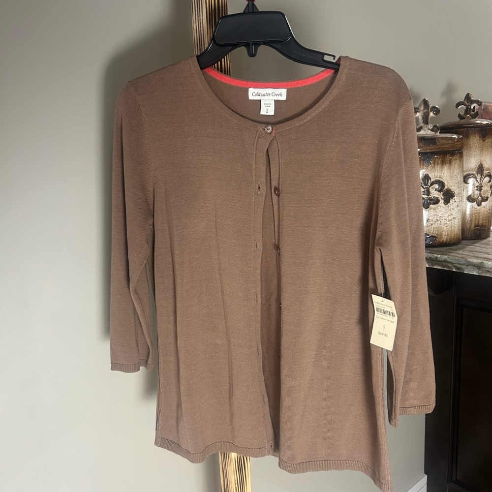 Coldwater Creek Women’s Button Up Knit Cardigan Size Small NWT $72 - Picture 2 of 7